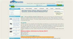 Desktop Screenshot of discountkitchenbathcabinets.com